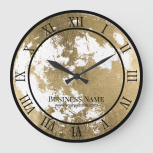 Reloj Redondo Grande Moderna luna de oro astronómica