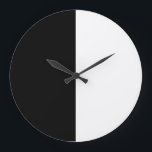 Reloj Redondo Grande Modernidad en blanco y negro<br><div class="desc">Nuestro diseño es la mejor opción para usted</div>