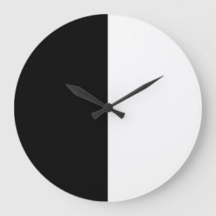 Reloj Redondo Grande Modernidad en blanco y negro