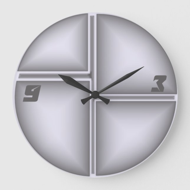 Reloj Redondo Grande Moderno (Anverso)