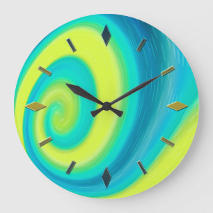 Reloj Redondo Grande Moderno, elegante, abstracto, decorativo, reloj, c