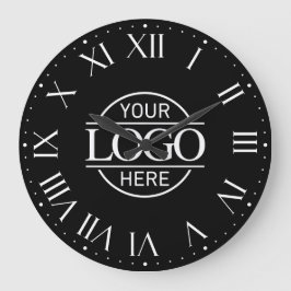 Reloj Redondo Grande Moderno Personalizado de logotipos de empresas de 