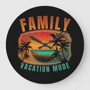 RELOJ REDONDO GRANDE MODO DE VACACIONES FAMILIARES