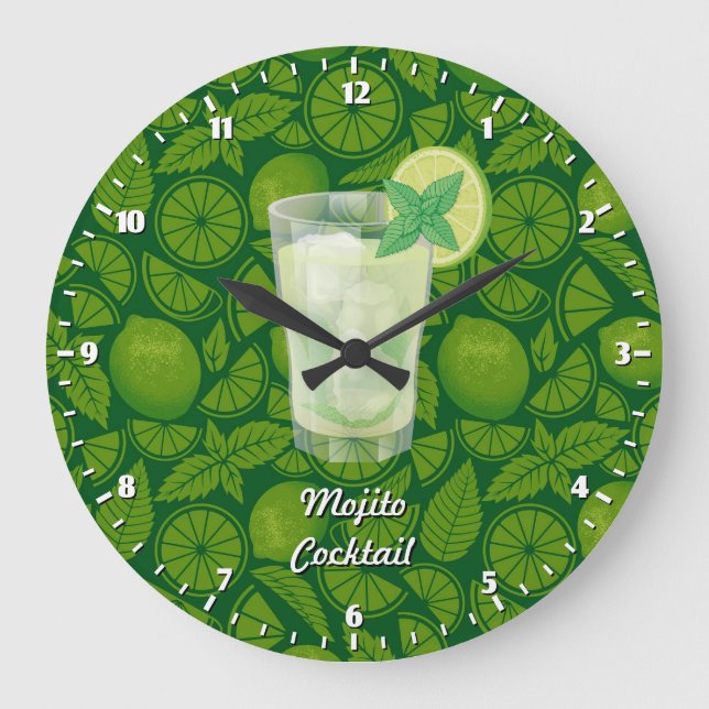 Reloj Redondo Grande Mojito (Anverso)
