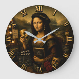 Reloj Redondo Grande Mona Lisa Actress Funny Theater & Cinema