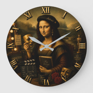 Reloj Redondo Grande Mona Lisa Actress Funny Theater & Cinema