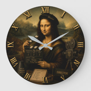 Reloj Redondo Grande Mona Lisa Film Director Funny Movie 