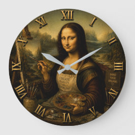 Reloj Redondo Grande Mona Lisa Painter 