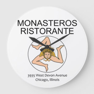 Reloj Redondo Grande Monasteros Ristorante, Chicago, Illinois