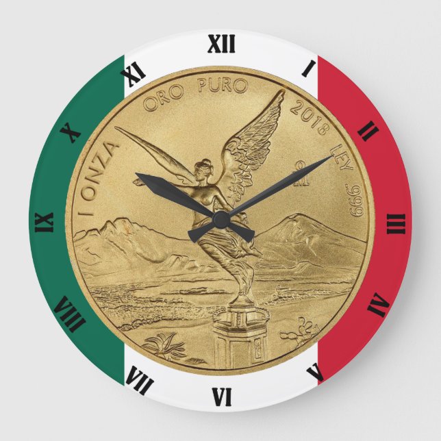 RELOJ REDONDO GRANDE MONEDA DE LIBERTAD DE ORO (Anverso)