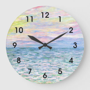 Reloj Redondo Grande Monet - Atardecer en Pourville