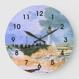 Reloj Redondo Grande Monet - El muelle de Le Havre,