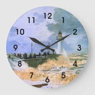 Reloj Redondo Grande Monet - El muelle de Le Havre,