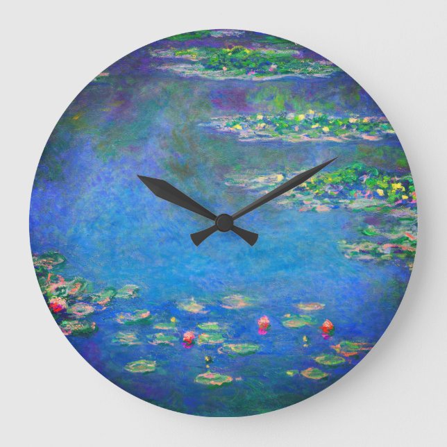 Reloj Redondo Grande Monet Water Lilies 1906 (Anverso)