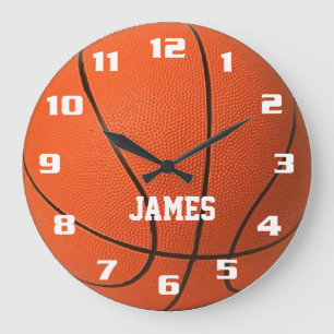 Reloj Redondo Grande Monograma Baloncesto