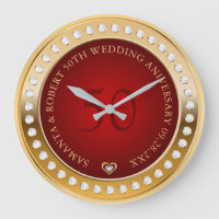 Monograma de oro y diamantes blancos rojos