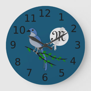 Reloj Redondo Grande Monograma Jay de escrutinio de Florida
