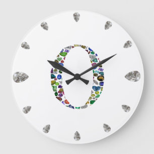 Reloj Redondo Grande Monograma 'O'