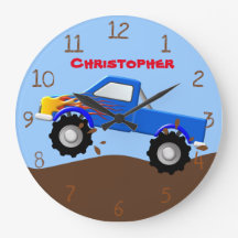 Monster truck de las llamas azules