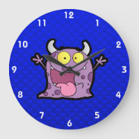 Monstruo púrpura feliz; Azul