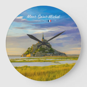 Reloj Redondo Grande Mont-Saint-Michel, Francia - Abadía Medieval