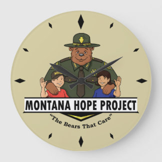 Reloj Redondo Grande Montana Hope Project clock (tan)