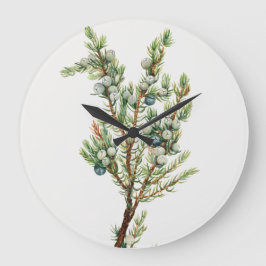 Reloj Redondo Grande Montañas Botánicas Sencillas