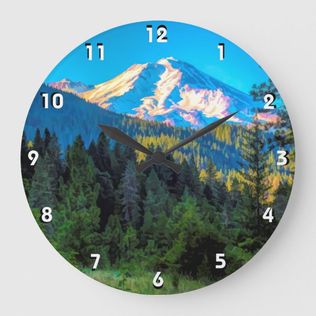 RELOJ REDONDO GRANDE MONTAR SHASTA (Anverso)