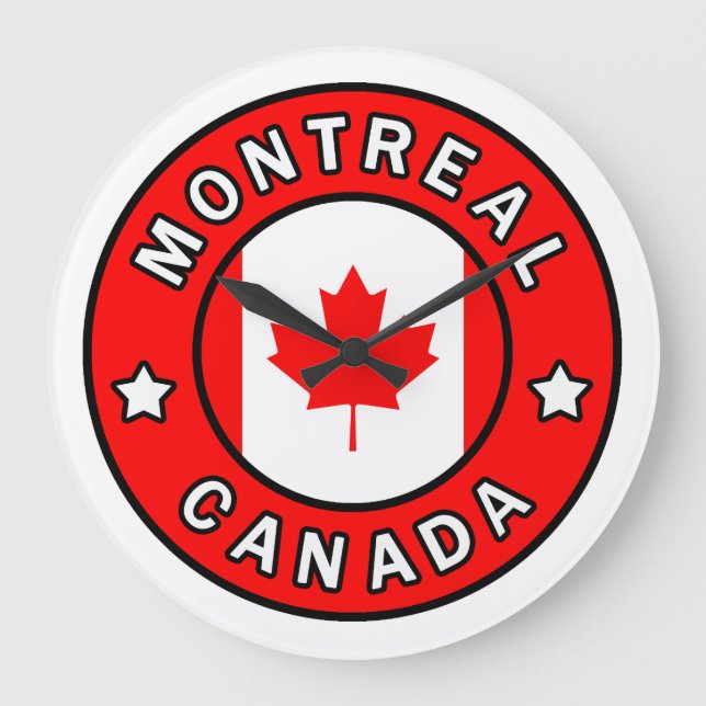 Reloj Redondo Grande Montreal Canadá (Anverso)