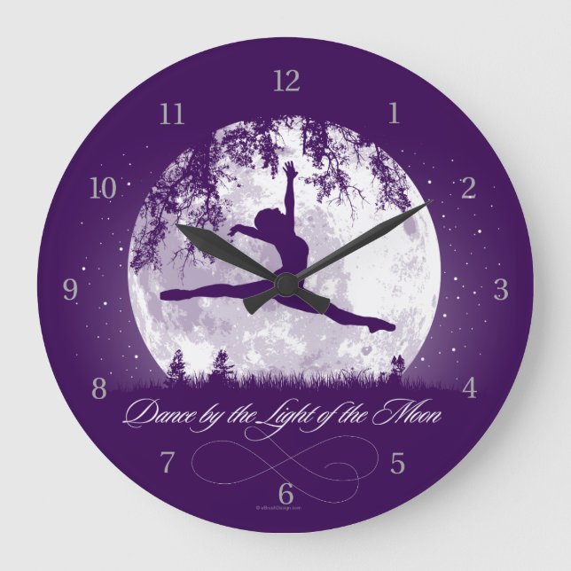 Reloj Redondo Grande Moon Dance Large Clock (Anverso)