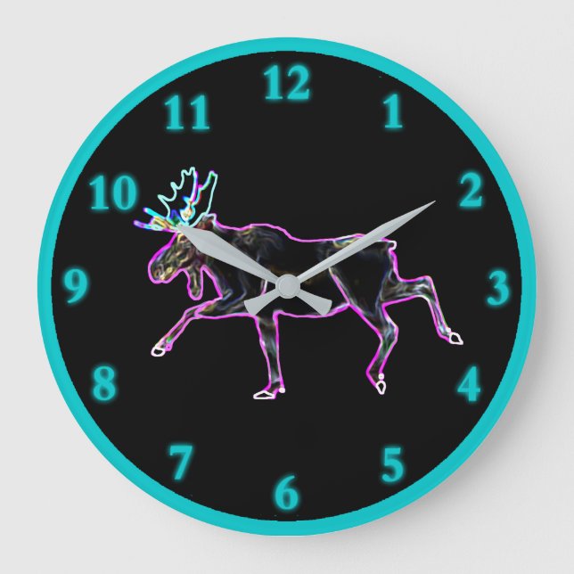 Reloj Redondo Grande Moose eléctrico (Anverso)