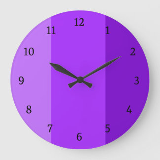 Reloj Redondo Grande Morado moderno
