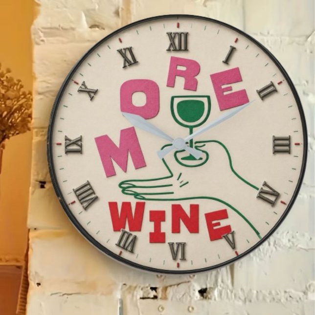 Reloj Redondo Grande More Wine Modern  (Subido por el creador)