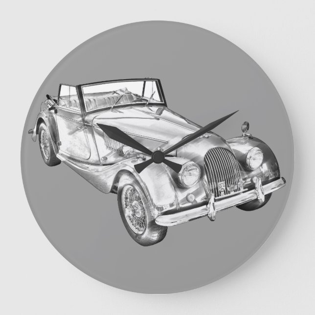 Reloj Redondo Grande Morgan 1964 más el ilustracion del coche de 4 (Anverso)