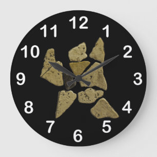 Reloj Redondo Grande Mosaic Stone Man