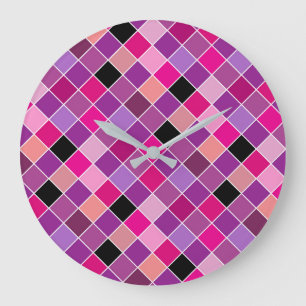 Reloj Redondo Grande Mosaico en vidrio 10