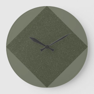 Reloj Redondo Grande Moss Green Diamond Wall Clock