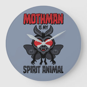 Reloj Redondo Grande Mothman es mi animal espiritual
