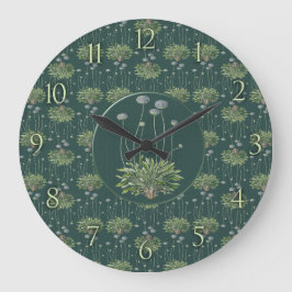Reloj Redondo Grande Motif Botánico