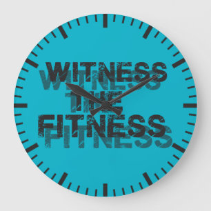 Reloj Redondo Grande Motivación de gimnasio