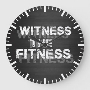 Reloj Redondo Grande Motivación de gimnasio