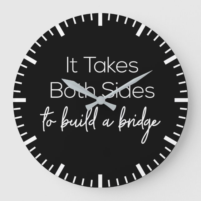 Reloj Redondo Grande Motivación de Teamwork Corporation (Anverso)