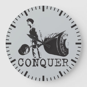 Reloj Redondo Grande Motivación para la construcción de cuerpos - conqu