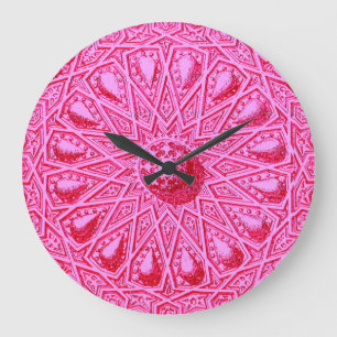 Reloj Redondo Grande motivo antiguo de Oriente Medio