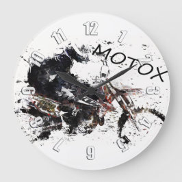 Reloj Redondo Grande Moto-x Race