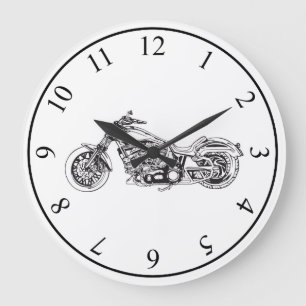 Reloj Redondo Grande Motocicleta