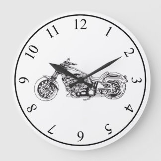 Reloj Redondo Grande Motocicleta