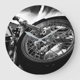 Reloj Redondo Grande motocicleta clásica antigua