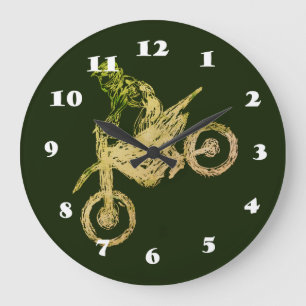 Reloj Redondo Grande Motocromo