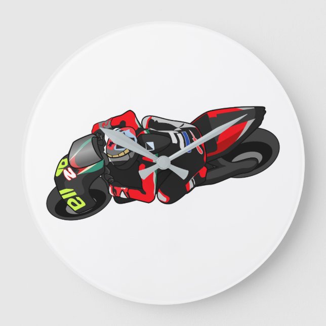 Reloj Redondo Grande MotoGP Aprilia (Anverso)